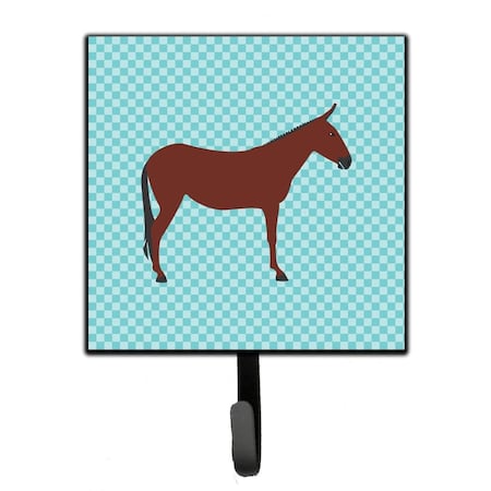 Carolines Treasures Hinny Horse Donkey Blue Check Leash or Key Holder BB8024SH4